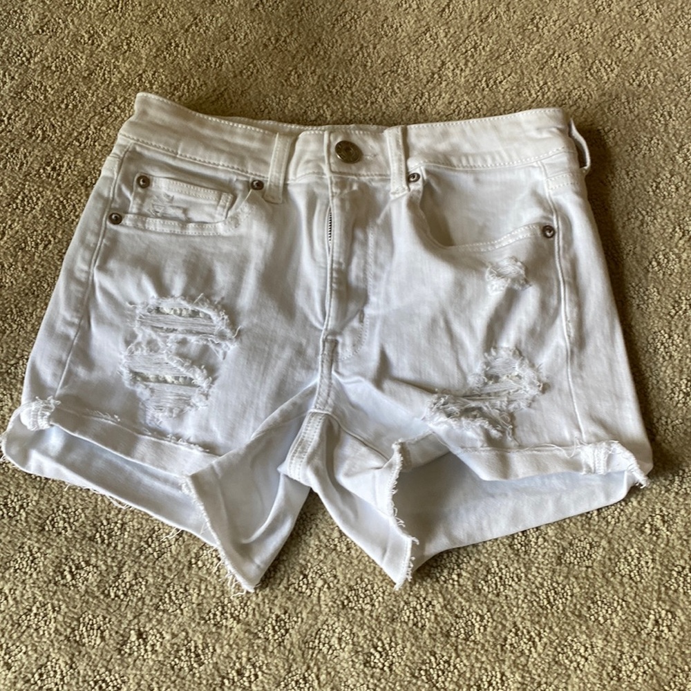 American eagle denim shorts size 6 High Rise Shortie